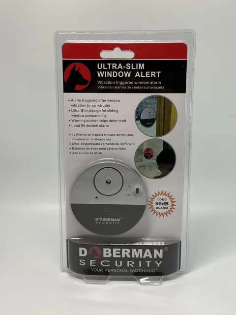 Doberman Security Ultra-Slim Window Alert SE-0106 Home Alarm  Loud 95 Decibel