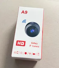 A9 HD Wireless Wi-Fi IP/Network Camera Battery Powered Indoor White 1 Cam