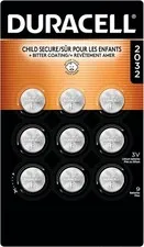 Duracell 2032 Lithium Battery, 9 Count (Pack of 1), Child Safety Features, Compa