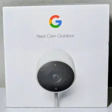 Google Nest Cam Outdoor 1080p IP Surveillance Camera, Wi-Fi/Wired, White