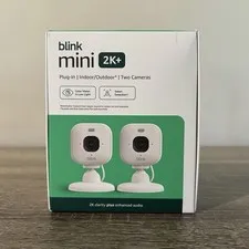 Blink Mini 2K+ (newest model) 2 Cameras - White