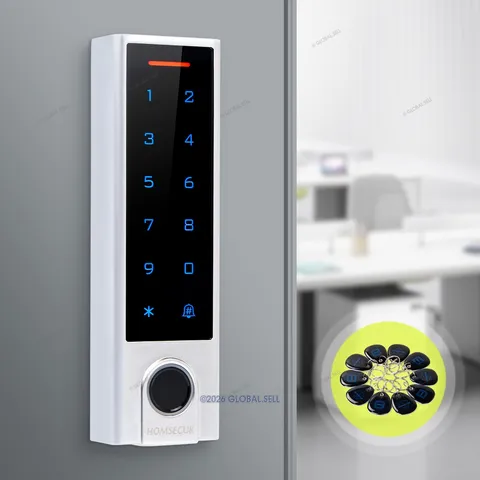 HOMSECUR Electronic Door Lock RFID Door Access Controller System Kit With 10 Key