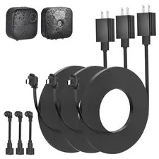 3pk 30ft Weatherproof Power Cable for Blink Outdoor