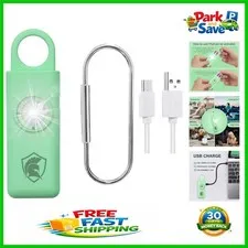 Lightweight Lime Personal Alarm with Push Button Flashlight - 90 Days Charge