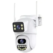 Unbranded 360° WiFi Security Camera Dual Lens 8MP Pan Tilt IP66 Waterproof