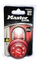 Master lock Speed Dial - 1500DCM Directional Movement - Red/Silver Anti-Shim