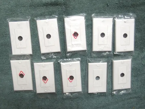 (10) Russound White Decora Wall Plates - Impedance Matching Volume ALT, LPT, XLT
