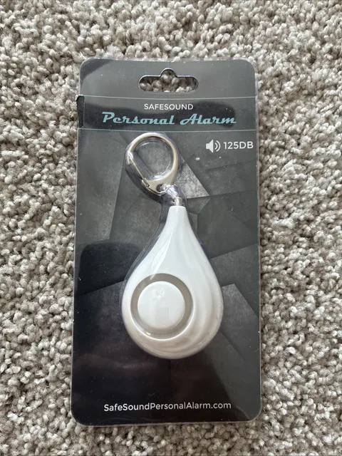 Safesound Personal Alarm 125DB - White New In Plastic