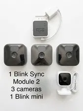 Blink Sync Module 2 with 3 Cameras and 1 Blink Mini