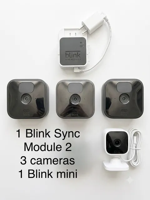 Blink Sync Module 2 with 3 Cameras and 1 Blink Mini