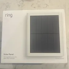 Ring Solar Panel Rechargeable Power for Ring Cameras, White
