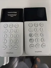 2 SimpliSafe Home Security System Keypad w/ BASE STATION