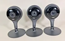 Lot of 3 Google Nest Cam Indoor Cameras 1st Gen A0005- Tested