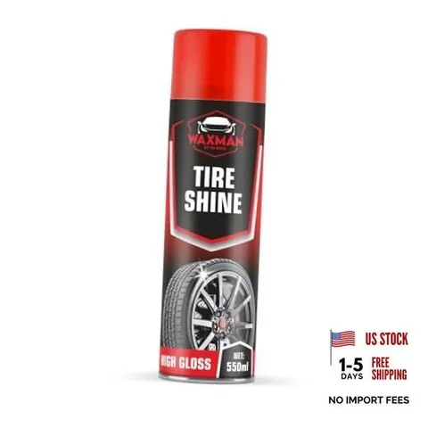 Tire Shine Spray – 18.6 fl oz, High-Gloss Hydrophobic Tire Dressing, Safe for