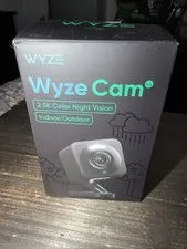 New Wyze Cam v4 2.5K QHD Indoor/Outdoor WiFi Smart Security Camera Wired Black