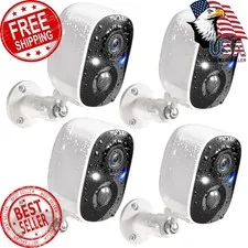 GMK Wireless Security Cameras White 4pk