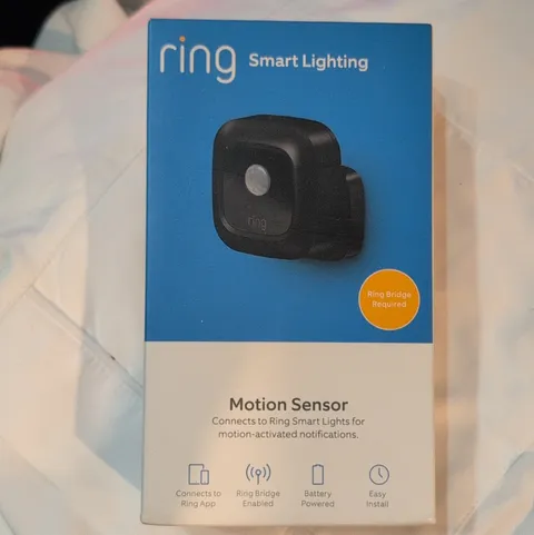 Ring Smart Lighting Motion Sensor Black Battery Powered (Bridge Req)