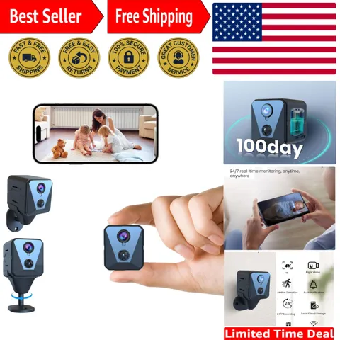 2025 Mini Security Camera: Superior 4K Vision, Easy Install, Long Standby Life