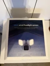 Blink Wired Floodlight Smart Security Camera, 2600 lumens, HD live View - White
