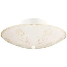 Design House 501619 Traditional 2-Light Indoor Semi-Flush 11.38", White