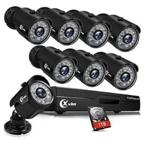 Xvim Wired Indoor/Outdoor Bullet Security Camera DVR not included. 6 cameras