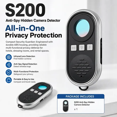 Anti Spy Hidden Camera Detector Infrared Viewfinder Hotel Travel Security Alarm