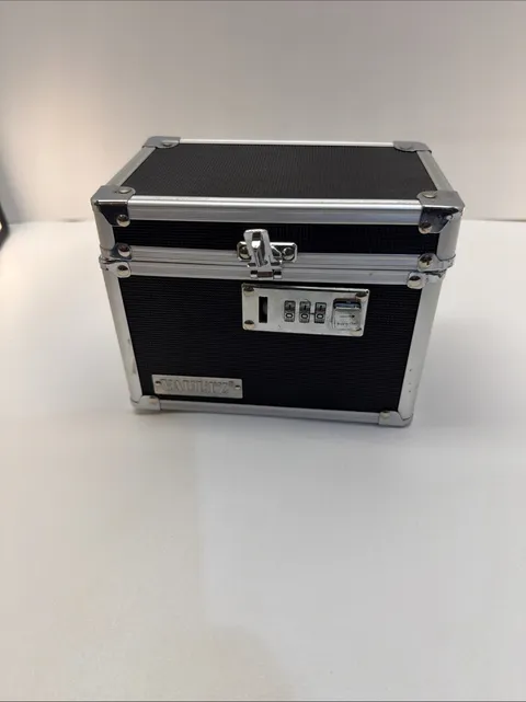 Vaultz Locking Storage Box Combination Lock Personal Safe Medicine Cash Box Blac