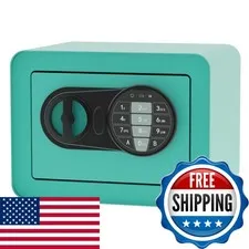 OUSURO Small Safe Box with Digital Keypad - Blue