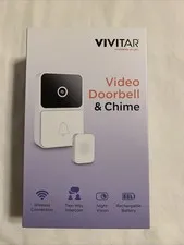 Vivitar Security Video Doorbell & Chime Kit WIFI White DB201 NOC - NEW SEALED