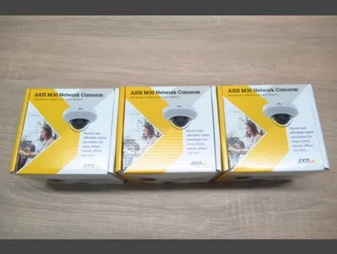 Axis M3065-V 1080p Network Mini Dome Camera  3-Camera Kit 01707-001 New Sealed