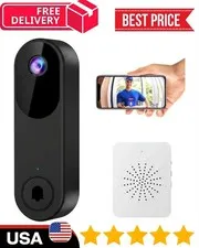WiFi Ring Doorbell 1080P HD Security Camera Wireless Door Bell Camera With Chime
