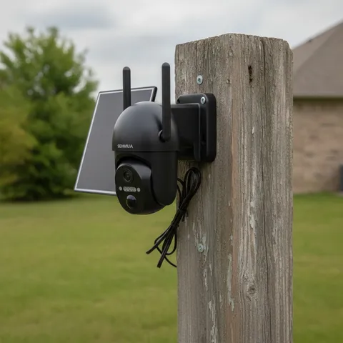 4G LTE Solar Security Camera - Wireless Outdoor 360° View with 2K Night Vision