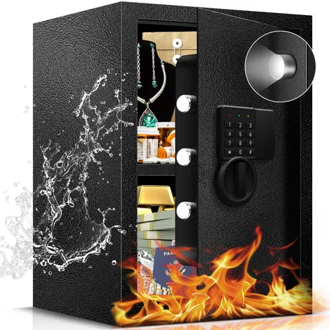 Fdsutvit 2.8 Cu Ft Safe Box For Home Documents -Steel Electronic Safety Box