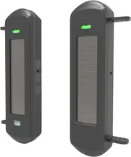 HTZSAFE Solar Wireless Outdoor Photoelectric 3 Beam Sensor Waterproof(Ip66)