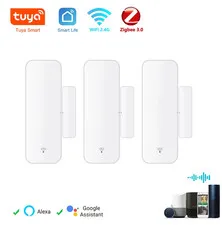 Tuya WiFi Zigbee Door Sensor Contact Sensor Open Closed Detector Smart Home