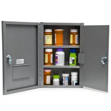 Locking Medicine Cabinet for Safe Storage of Medications