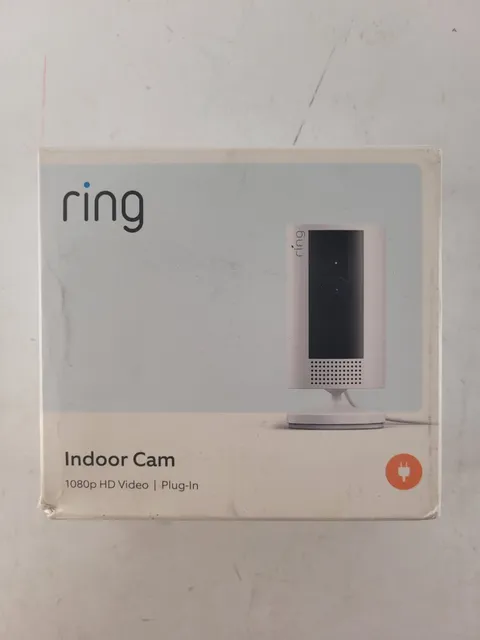 Ring Indoor Cam 2nd Gen 1080p HD Wi-Fi Security Camera White Plug-In Smart Home