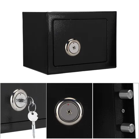 Durable Steel Safe Box For Money Cash Storage At Home Easy To Use