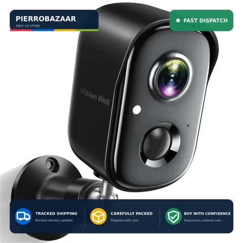 VISION WELL CG6S 2K Wireless Outdoor Security Camera WiFi Battery AI