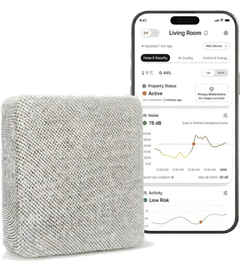 Layla Noise Monitoring Device for Airbnb | Noise & Occupancy Sensor | Monitoring