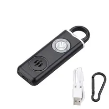 2024 Portable Safety Alarm for Women 130DB Siren with Keychain Emergency Light