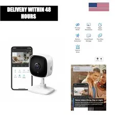 TP-Link Tapo C100 1080p Indoor Security Camera Wi-Fi Baby Pet Monitor