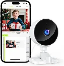 2K Indoor WiFi Security Camera Baby Pet Monitor Night Vision 2-Way Audio Alexa