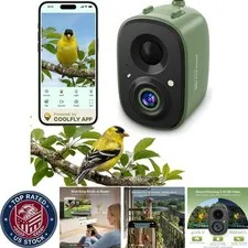 Wireless 2.5K Birdwatching Camera - Live View & Instant Alerts for Bird Lovers