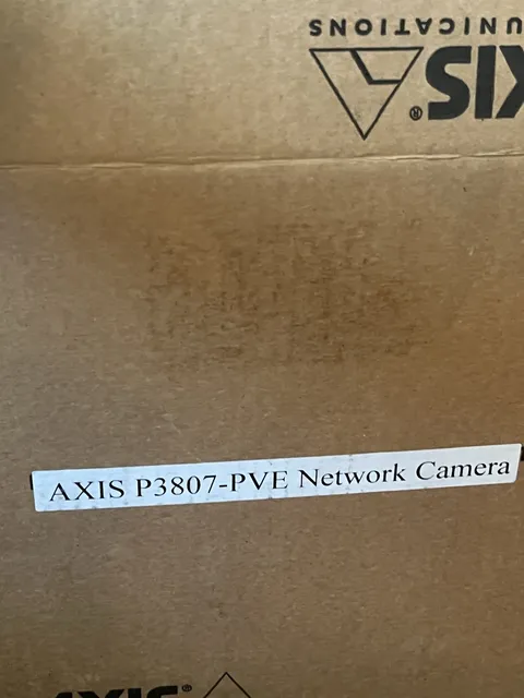 Axis P3807-PVE Network Camera