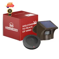 eMACROS Non-APP Wireless Driveway Alarm — 1/2 Normal, 1 receiver and 1 sensor