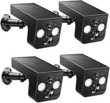 4 Pack Solar Security Cameras Wireless Outdoor 2K WiFi AI Color Night Vision