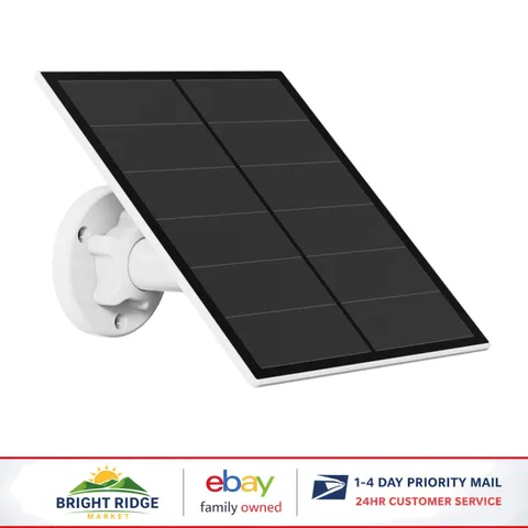 Waterproof 5W Solar Panel for Battery Powered Camera with USB-C Connector
