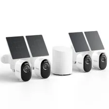 Home Hub mini with 4X Argus 3 Pro+Solar Panel, Solar Security Cameras Wireles...