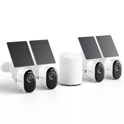 Home Hub mini with 4X Argus 3 Pro+Solar Panel, Solar Security Cameras Wireles...
